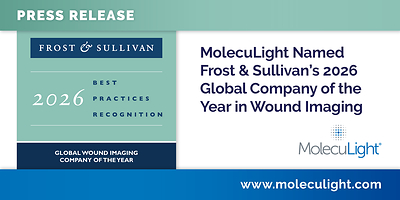 MolecuLight Named Frost & Sullivan’s 2026 Global Company of the Year in Wound Imaging